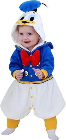 Amazon S C Live ドナルドダック風コスプレ衣装 赤ちゃん ベビー ドナルドダック風ロンパース ドナルドダックコスチューム ドナルドダックコスプレ ドナルドダック衣装 ドナルドダック仮装 ドナルドダック服 ハロウィンコスチューム キッズコスチューム 男の子 女の子